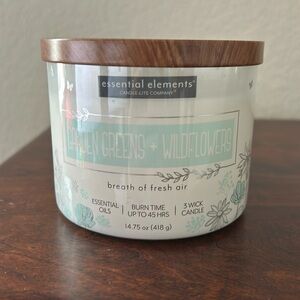Candle-Lite Garden Greens + Wildflowers 14.74 3 wick jar candle
